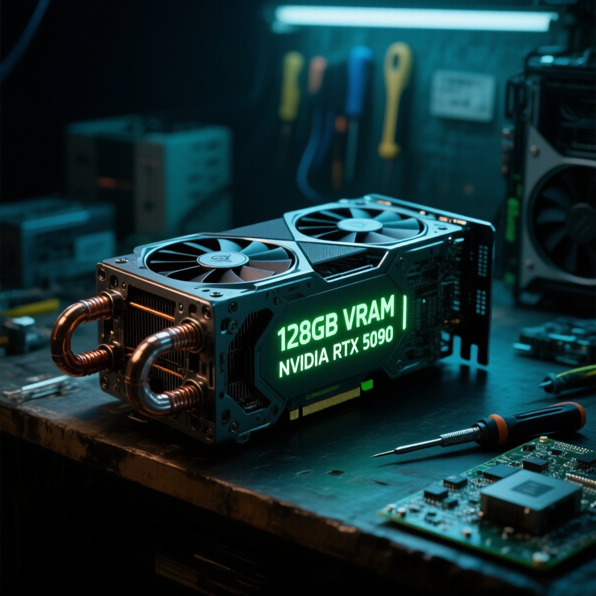 高記憶體 AI 算力平替版,中國廠商魔改 NVIDIA RTX 5090,記憶體擴增四倍至 128GB