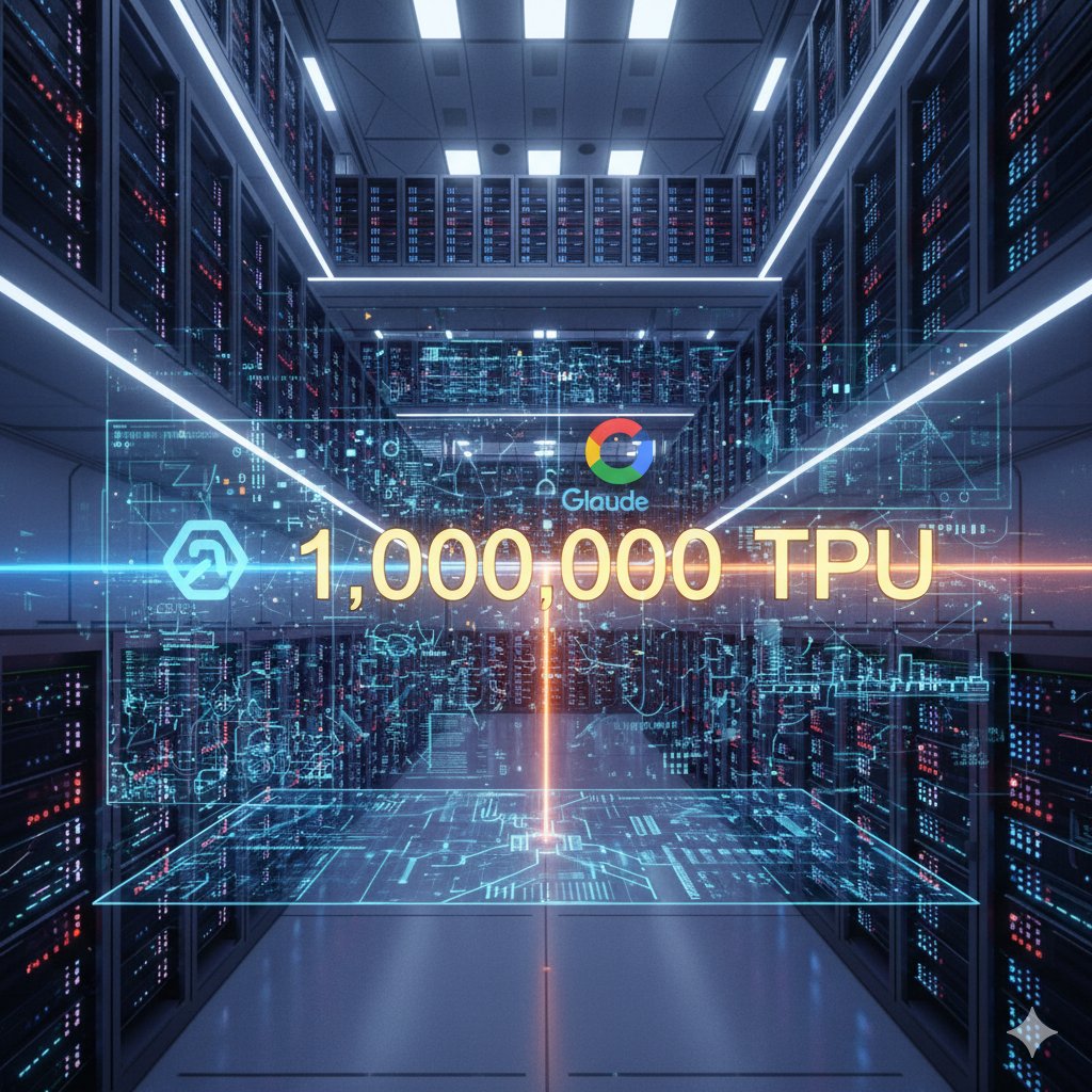 AI 算力戰白熱化!Anthropic 豪擲數百億美元,向 Google 採購百萬顆 TPU 來組建規模 1 GW 的 AI 算力