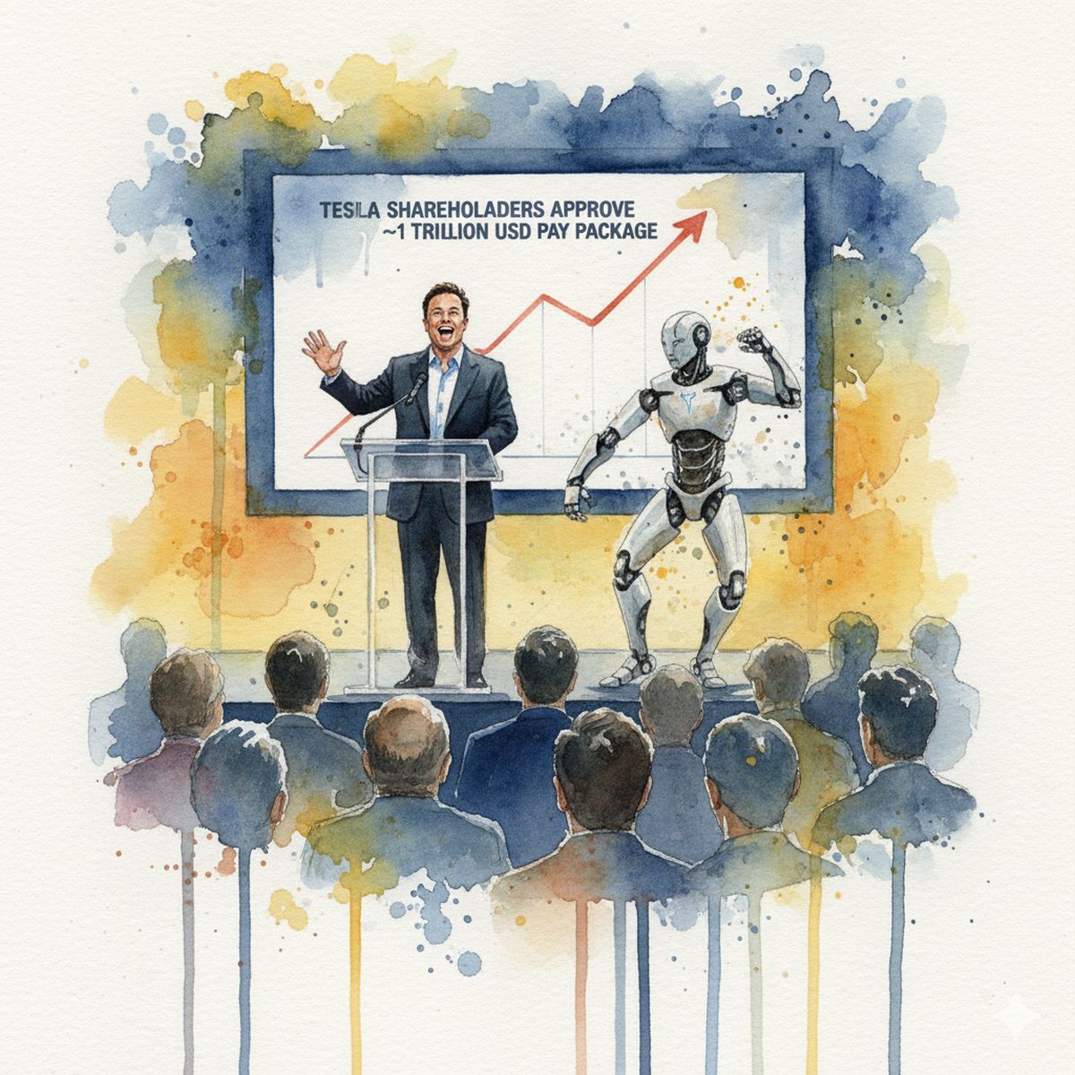 一兆美元薪酬的信任：特斯拉押寶馬斯克引領 AI 與機器人革命