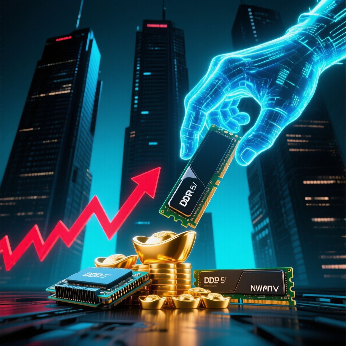 漲幅超越黃金！AI 熱潮引爆記憶體＋SSD 缺貨漲價潮