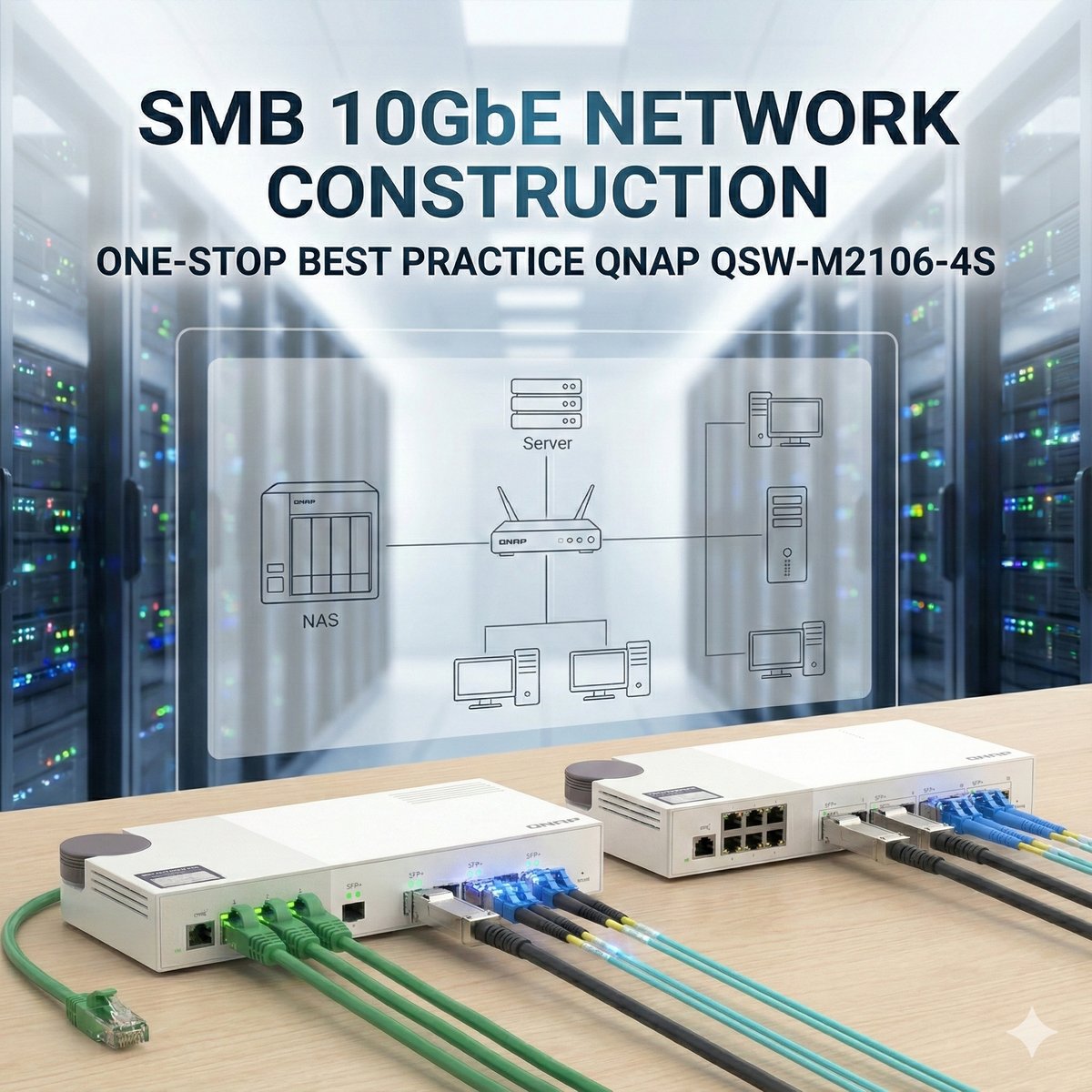SMB 10GbE 網路一機到位最佳實踐：QNAP QSW-M2106-4S 10G 網管交換器開箱