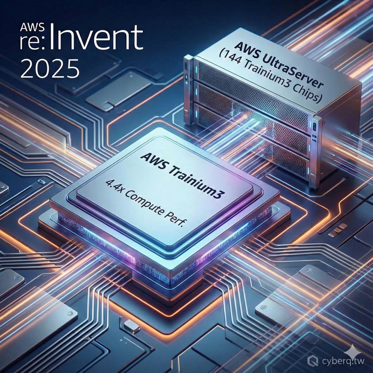AWS reInvent 2025發表 Trainium3 晶片與UltraServer 算力與 AI 應用全面升級