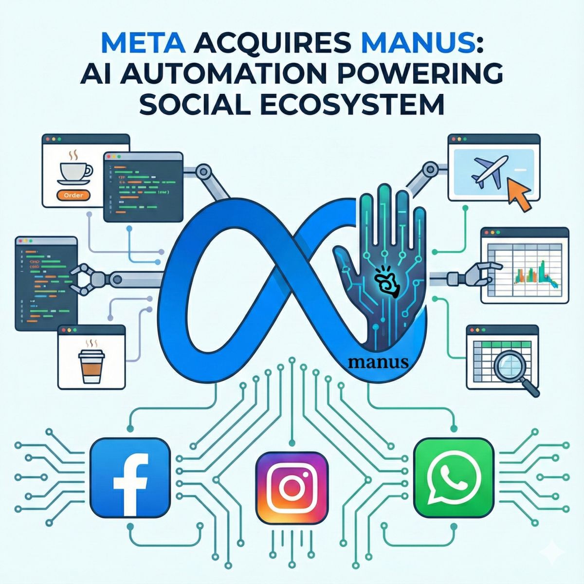 Meta 收購中國 AI 代理新創 Manus 將強化臉書、IG 與Threads 自動化功能