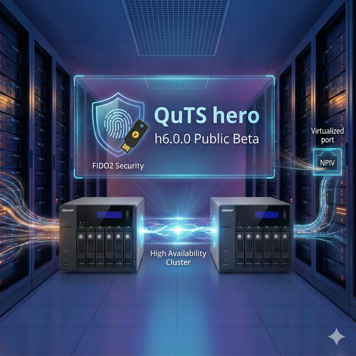 實測 QNAP QuTS hero h6.0.0 Public Beta，高可用性 HA、FIDO2 與光纖通道虛擬化 NPIV 全面進駐，企業級儲存再進化