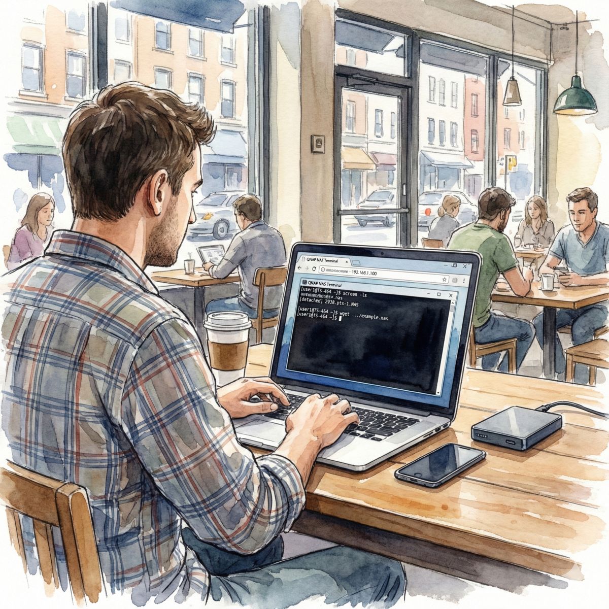 用瀏覽器進入 QNAP NAS 終端機模式