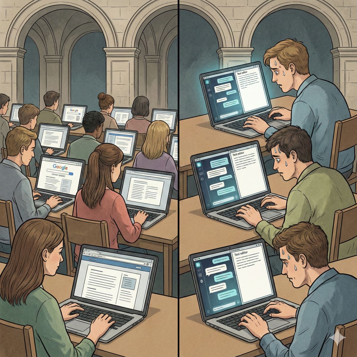 考試開放用 AI 但 95% 學生不敢用？比利時教授用「當責性機制」證明：驗證 AI 比自己寫還難