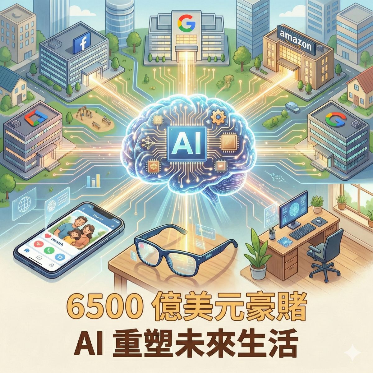 科技大廠豪擲 6,500 億美元進 AI 產業，超越電影、音樂與遊戲產業總和