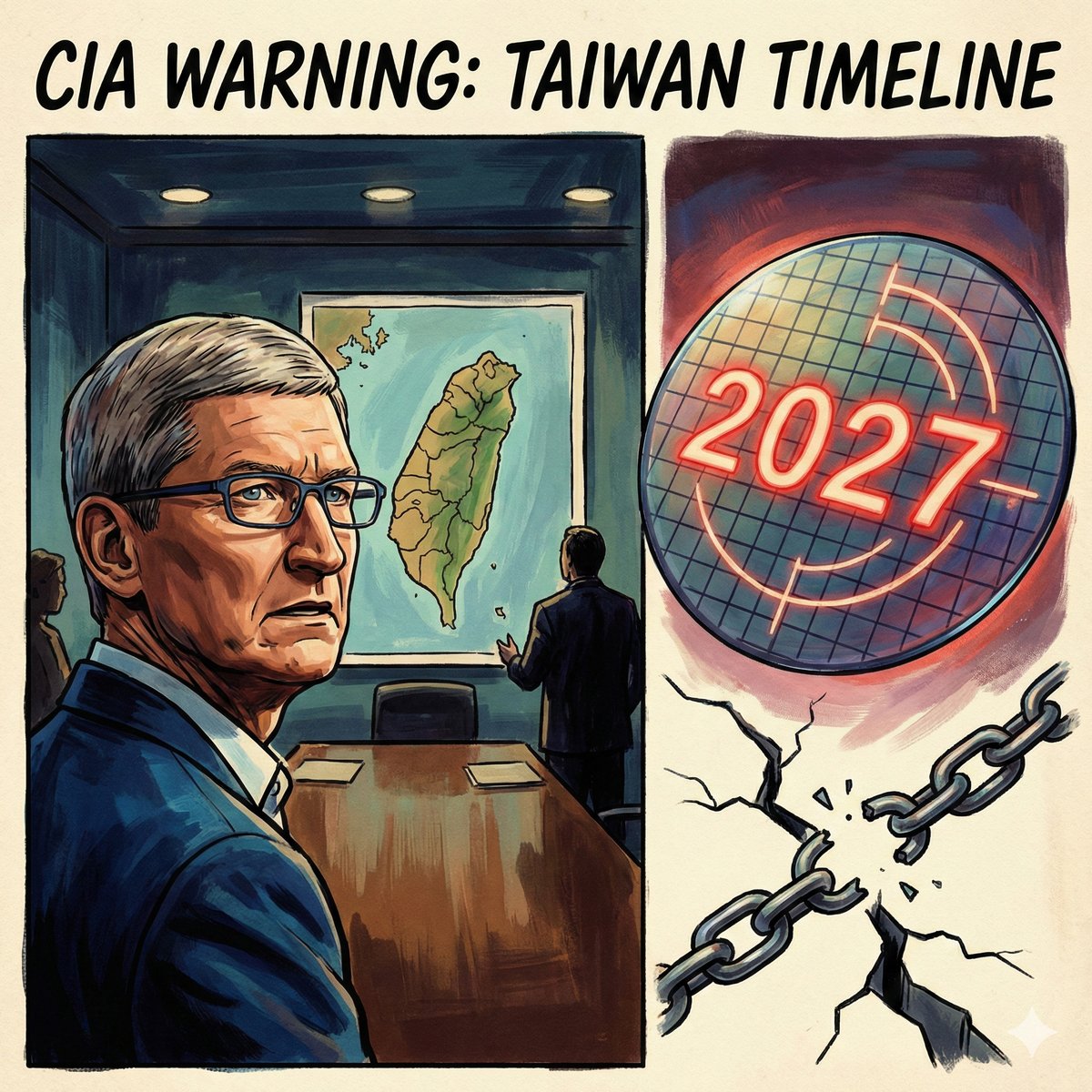 為何一份 CIA 關於台灣的簡報讓蘋果 CEO 庫克徹夜難眠？