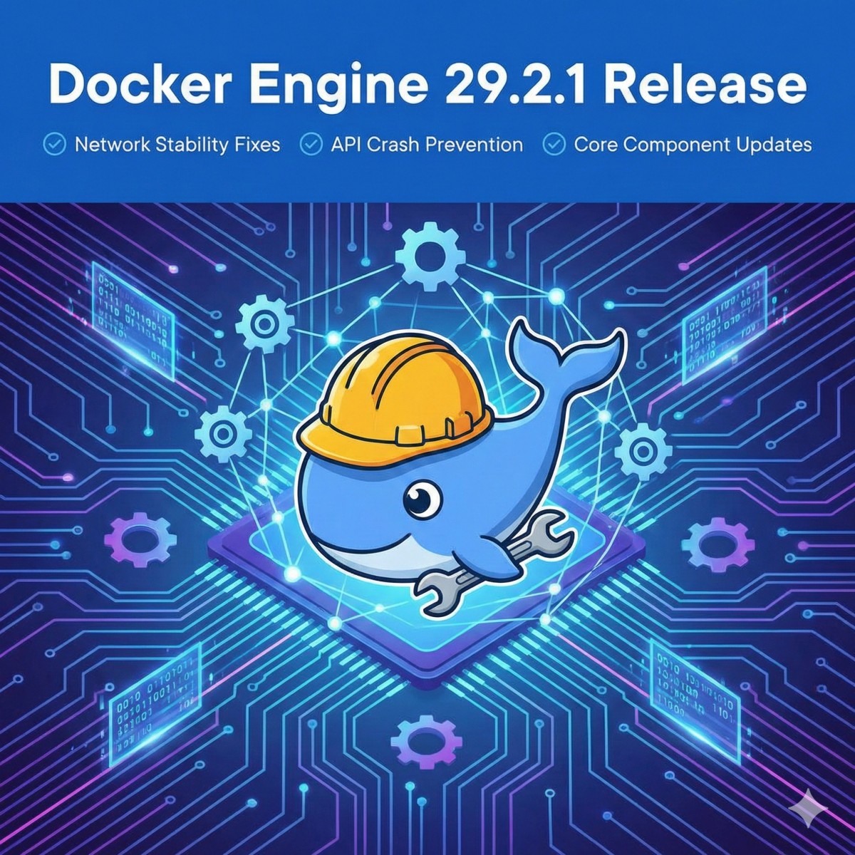 Docker Engine 29.2.1 提高維護網路穩定性與底層組件更新