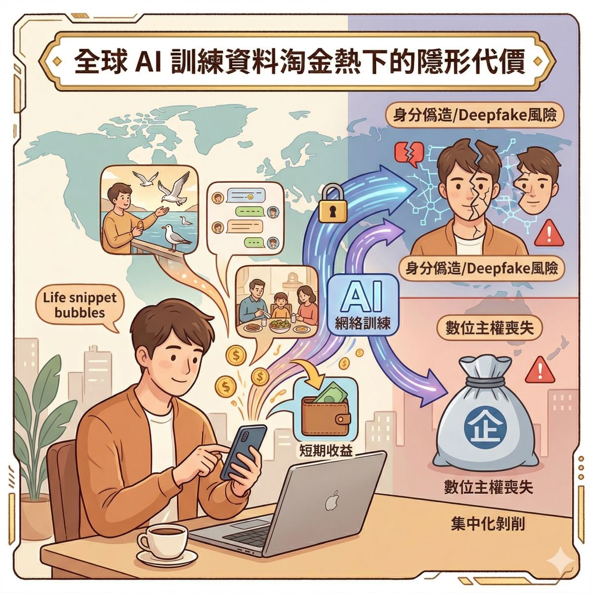 AI 訓練資料淘金熱與數位身分轉售風險
