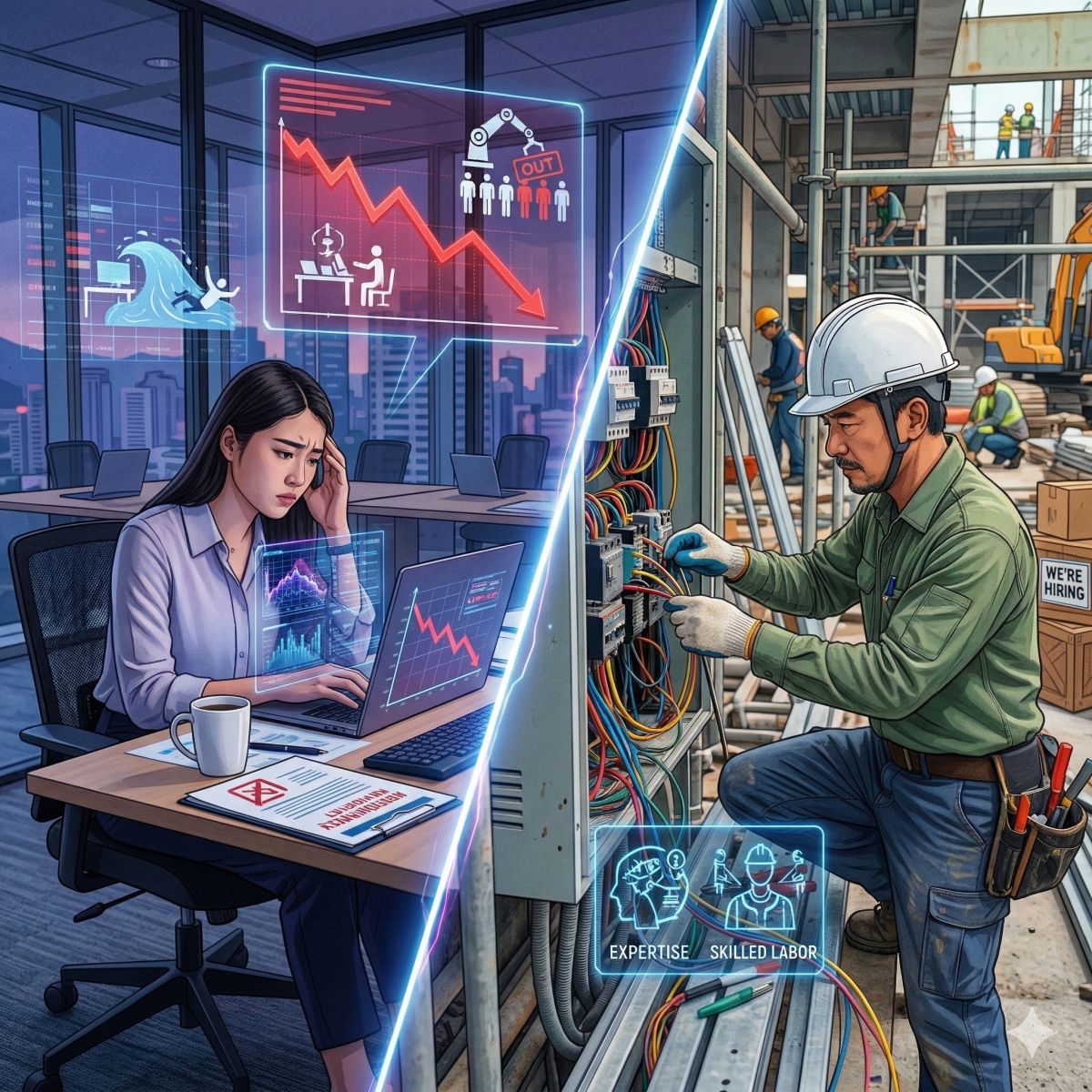 AI 引發白領大衰退風險與勞動市場結構性演變