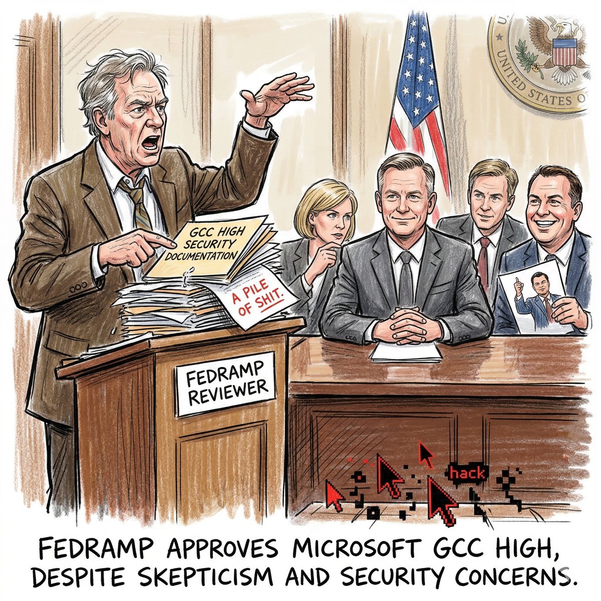 審查員痛批一坨狗屎卻照樣放行？揭開微軟政府雲 (GCC High) 的 FedRAMP 審查黑幕