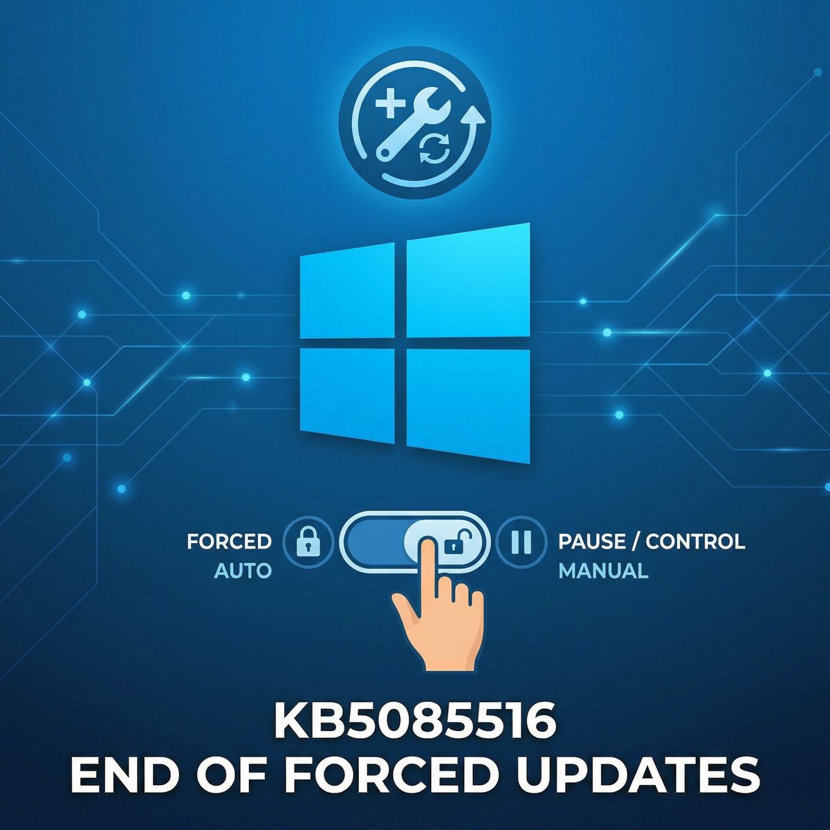 KB5085516 頻外更新修復連線異常，微軟並宣告終結 Windows 強制更新時代