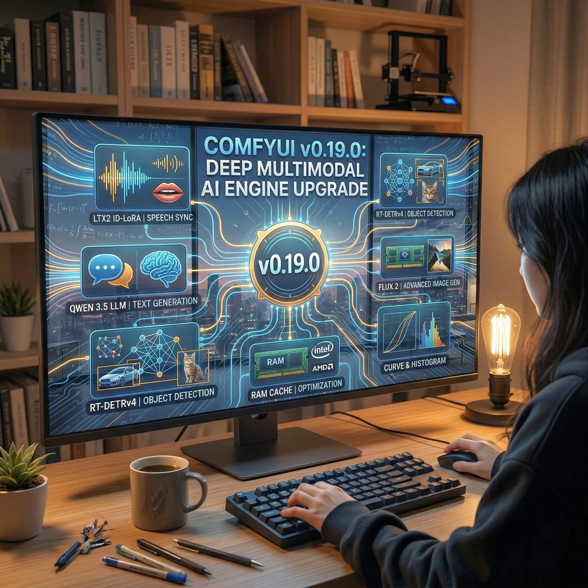 ComfyUI v0.19.0 釋出，支援LTX2 語音同步與多模態 AI 引擎的全面升級