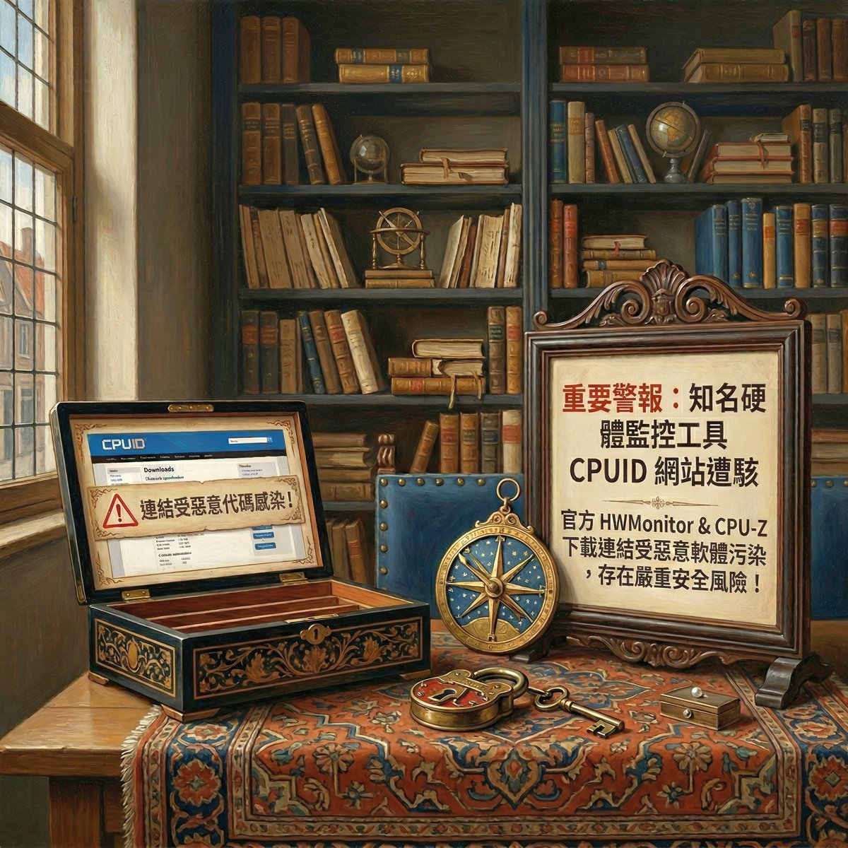 知名硬體監控工具 CPUID 網站遭駭:HWMonitor 與 CPU-Z 下載連結遭替換為惡意軟體