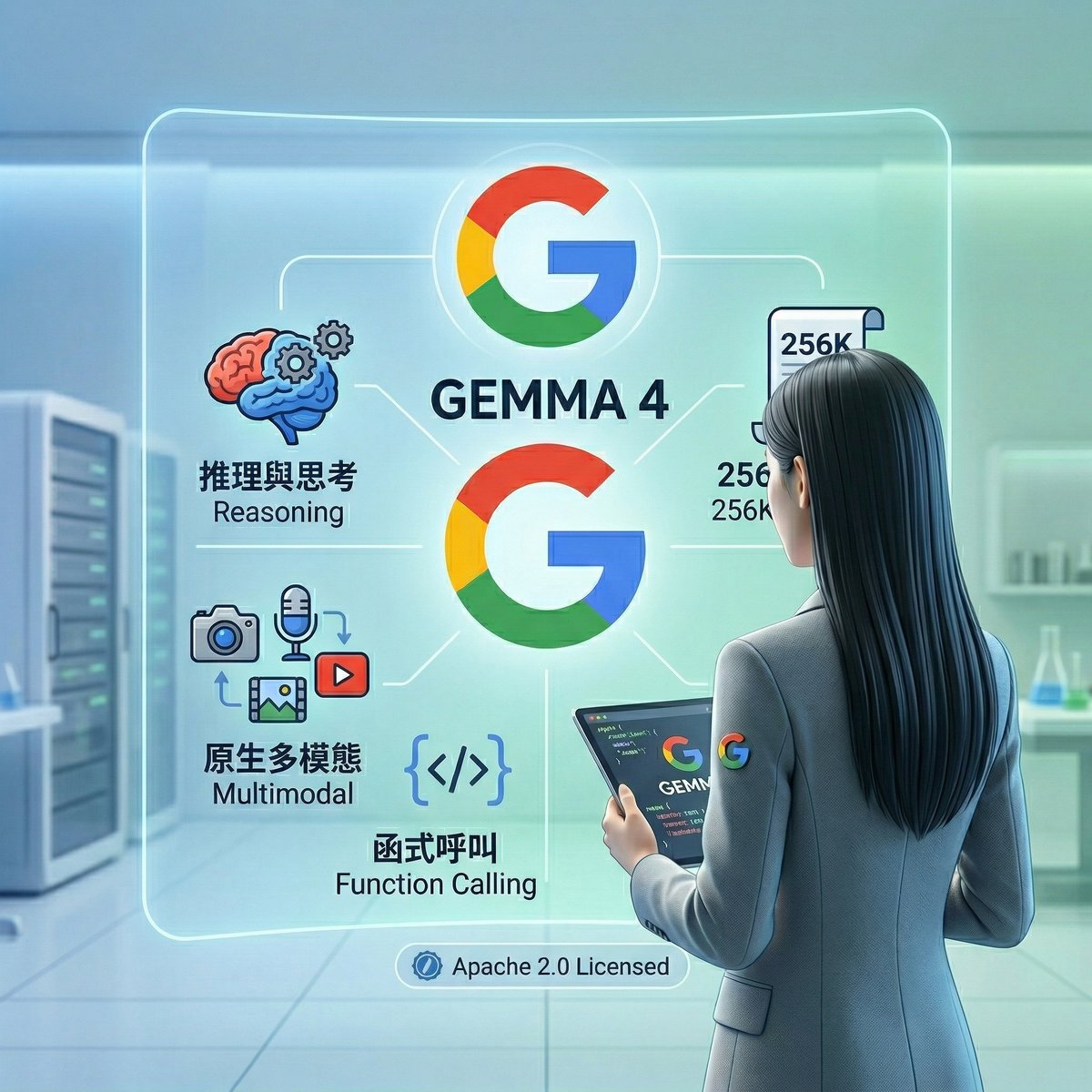 Google Gemma 4 開源模型解析，Ollama / vLLM Gemma 4 實作指南