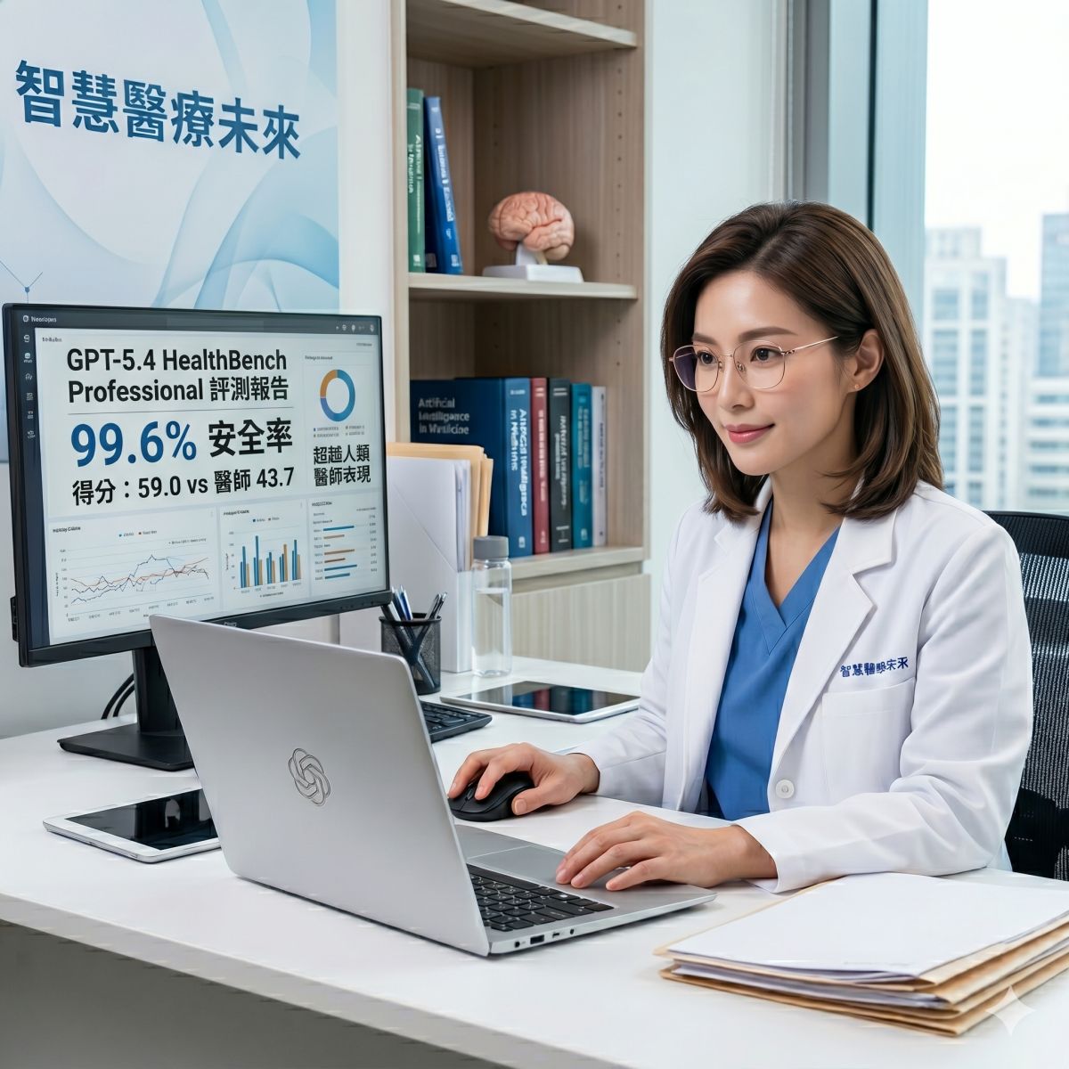 GPT-5.4 醫療評測表現超越人類醫師，近期也推出 ChatGPT for Clinicians