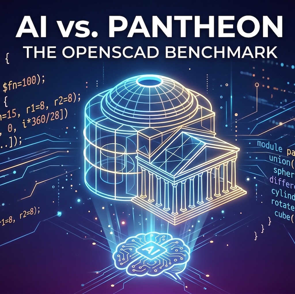 當 AI 遇上羅馬萬神殿：從 OpenSCAD 評測看大型語言模型的空間幾何建構力
