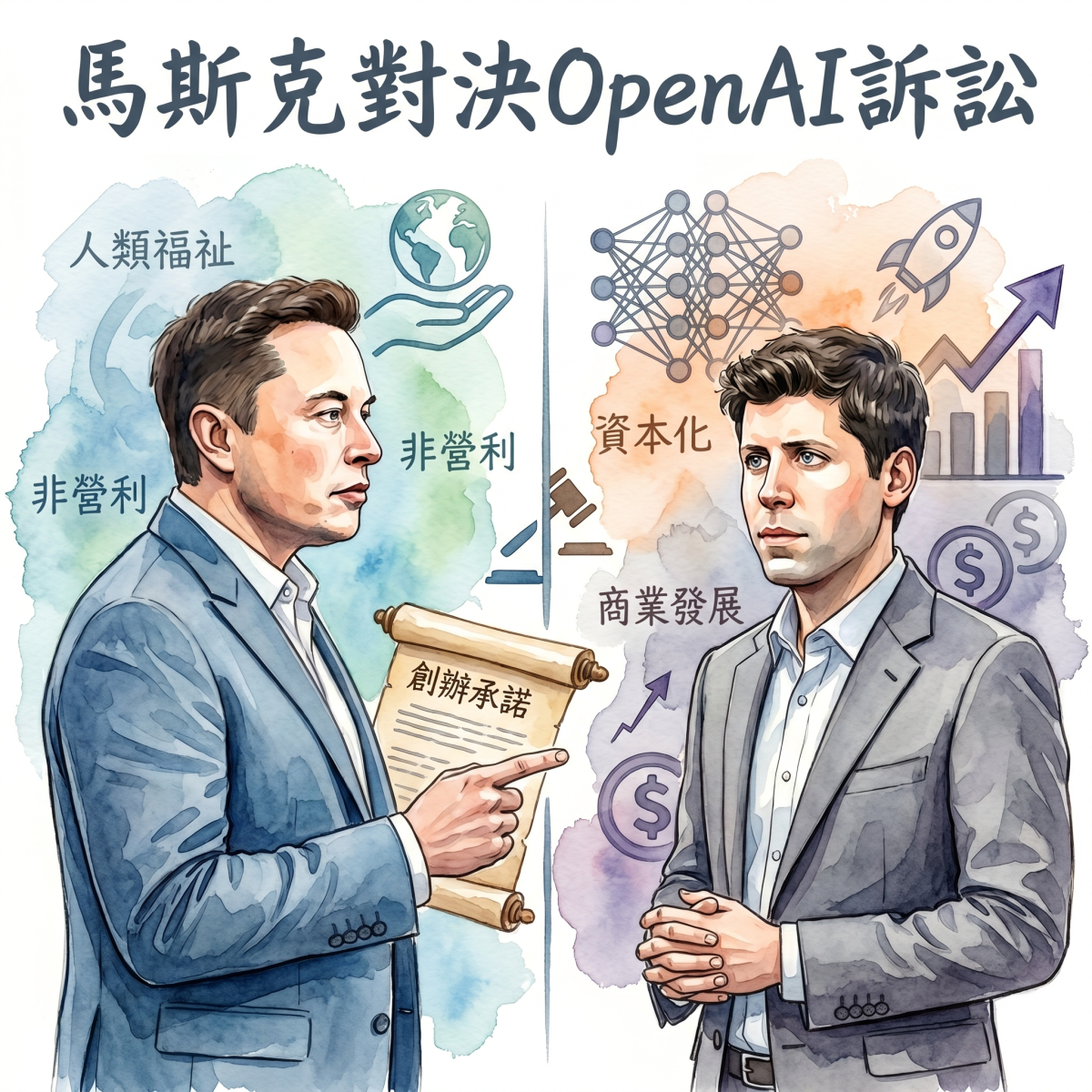 馬斯克與 OpenAI 的訴訟進入尾聲  將如何影響AI大廠資本與治理佈局？