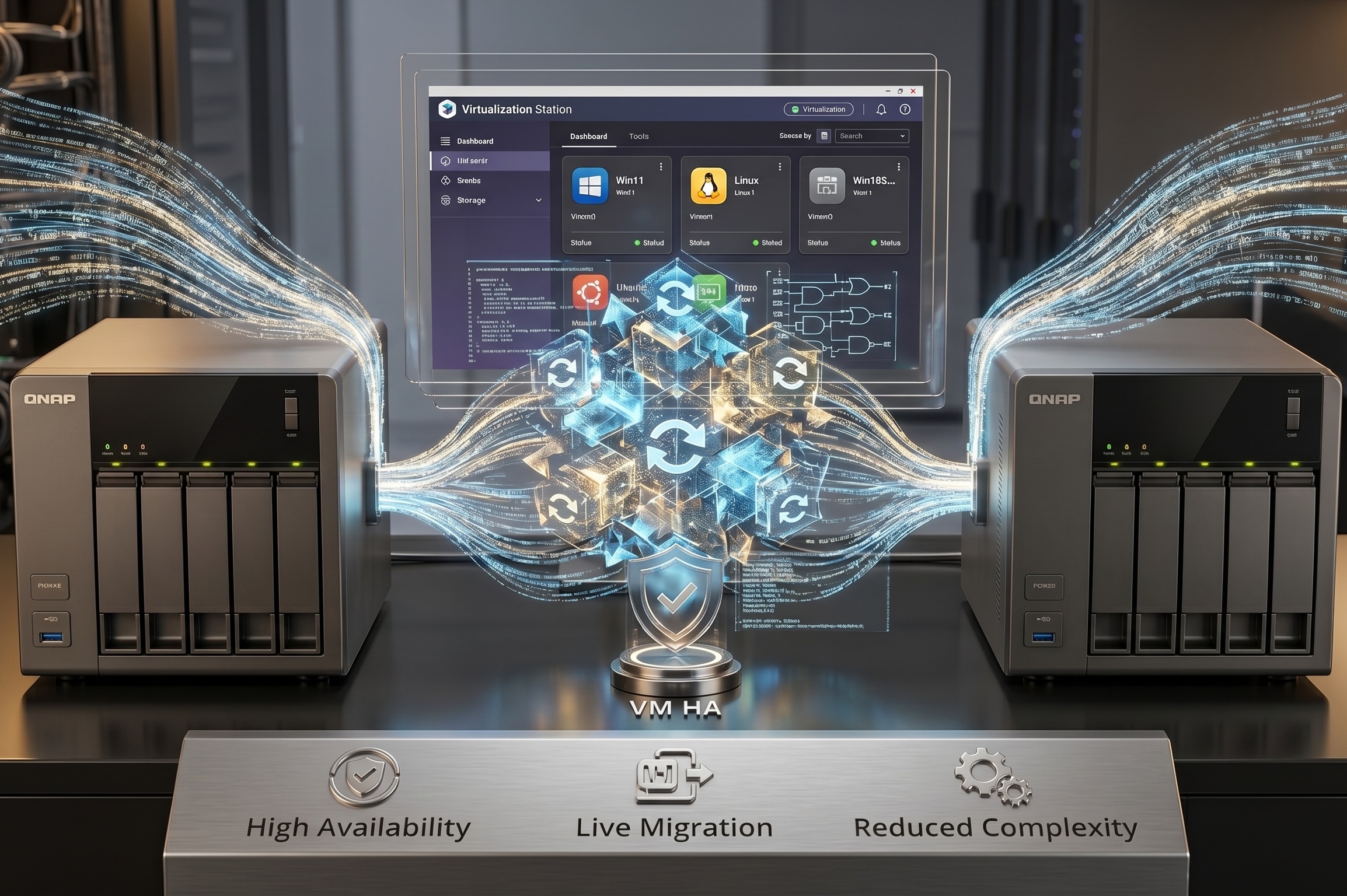 兩台 QNAP NAS 終結虛擬機遷移的高牆（上）：小型機 TS-464 也能實現企業級 VM HA