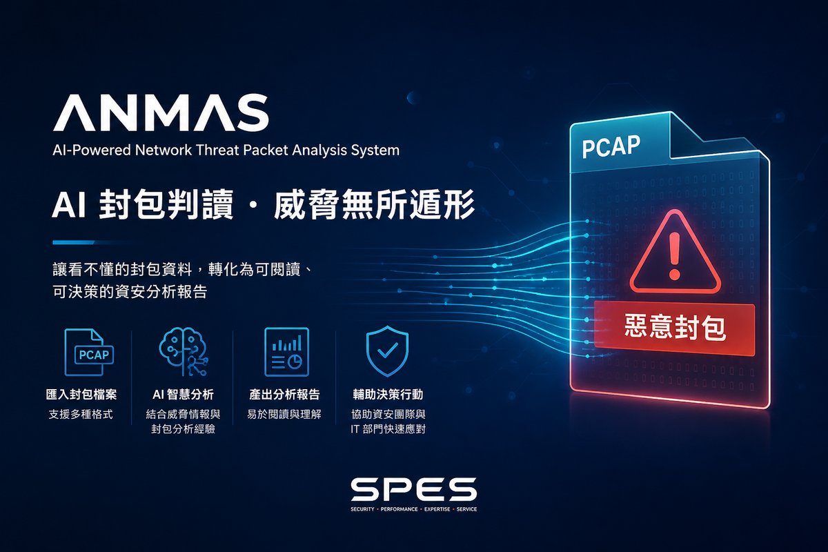 SPES 發表 ANMAS 人工智慧網路惡意封包分析系統