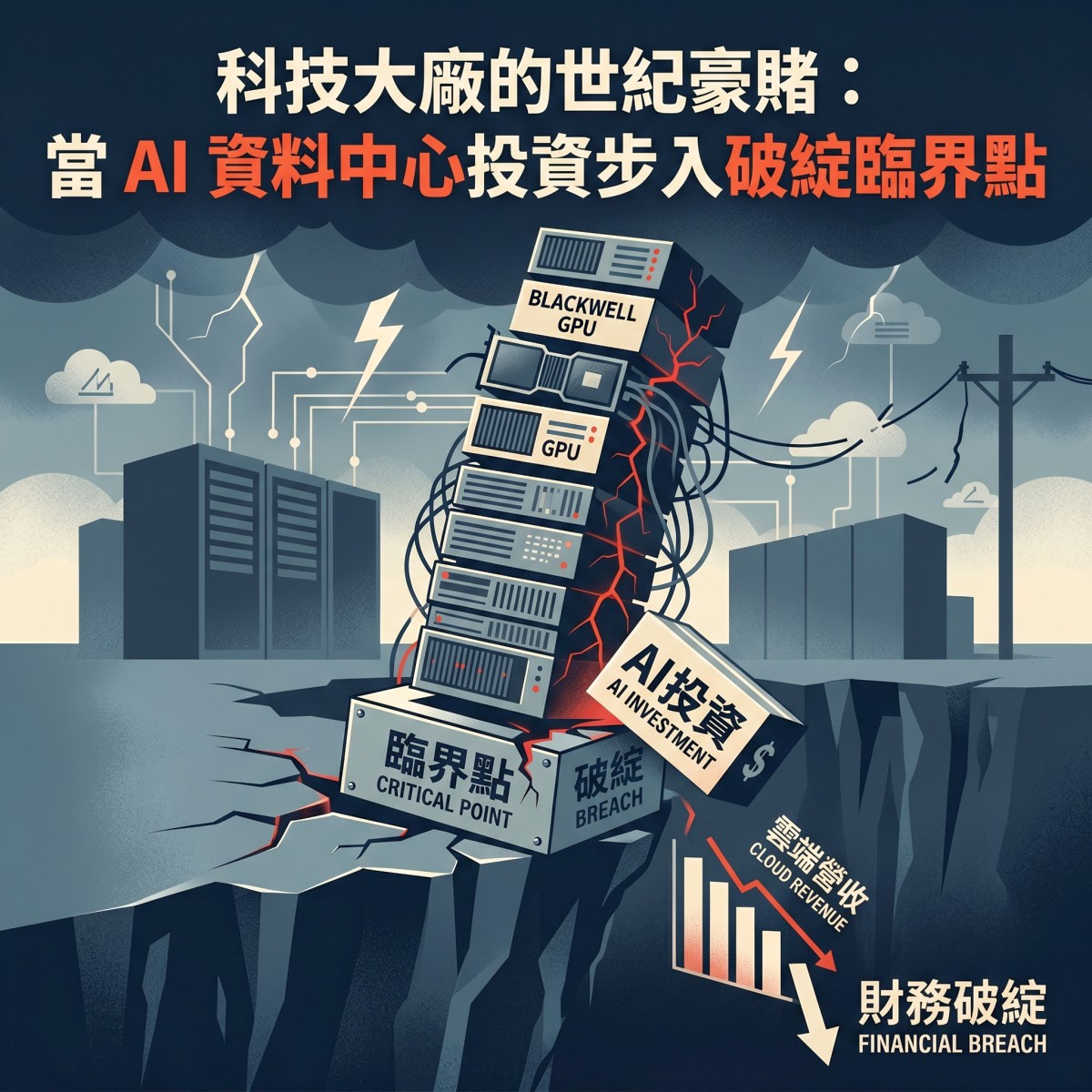 科技大廠的世紀豪賭：當 AI 資料中心投資步入破綻臨界點