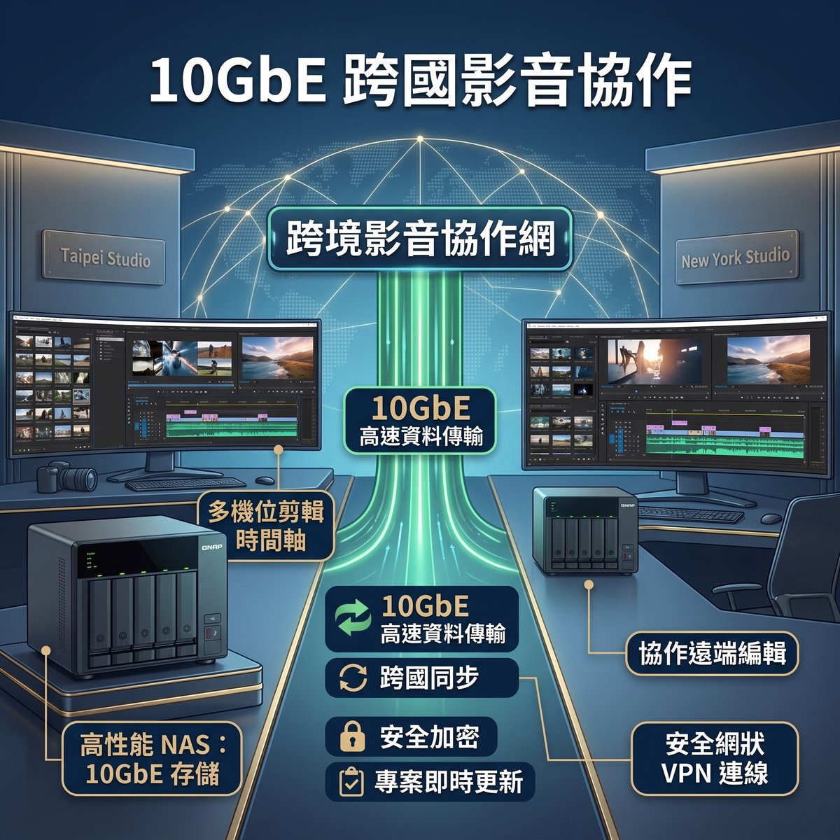別再開 Port 裸奔！用 Tailscale + QNAP 打造免網管的跨國 10GbE 影音協作圈