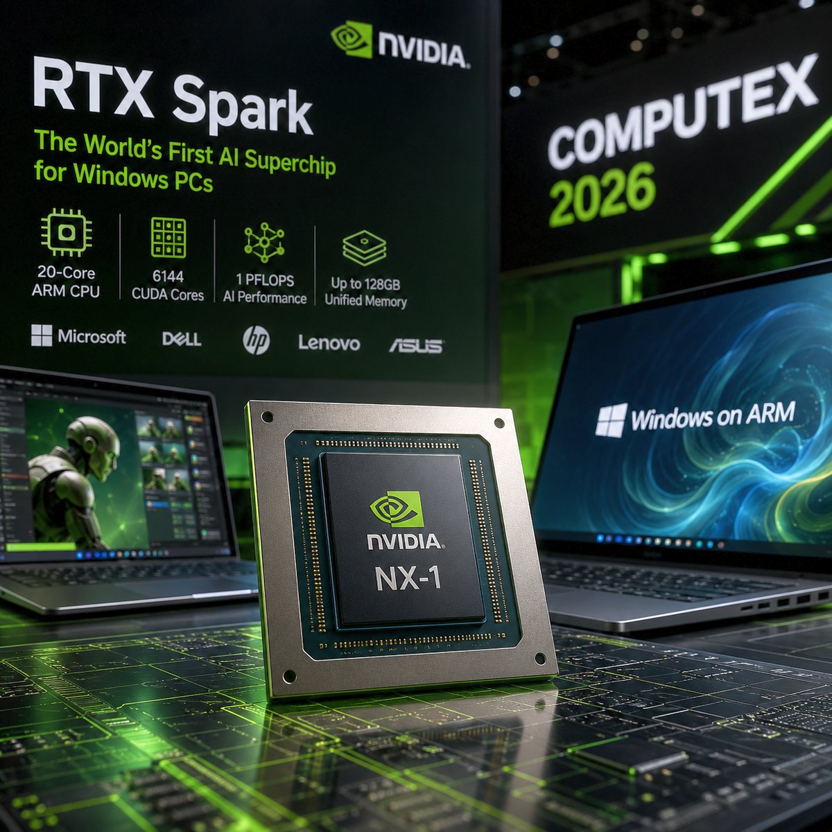 NVIDIA N1X 晶片與 2026 Computex 的 Agentic AI PC 革命