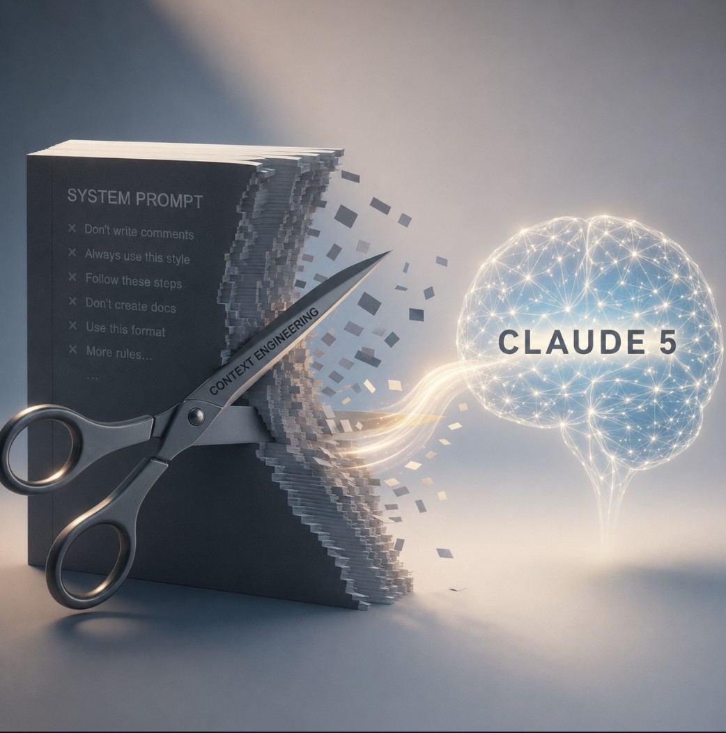 Anthropic 砍掉 Claude Code 八成系統提示詞：Claude 5 世代的 Context Engineering 新規則