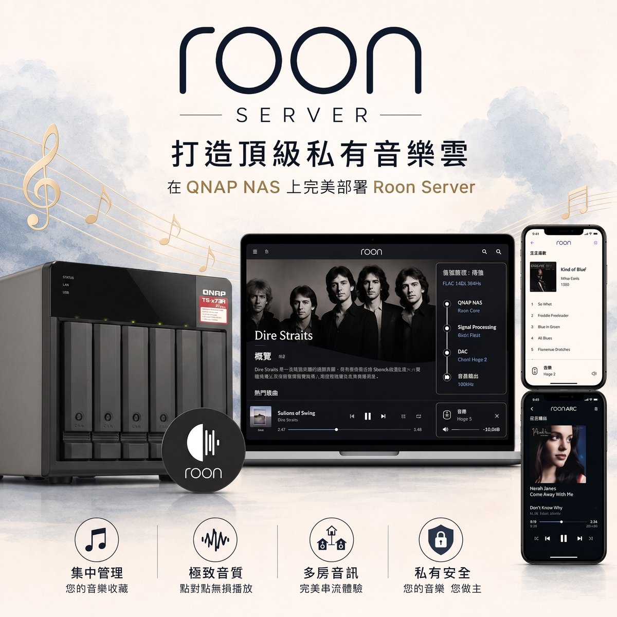 打造頂級私有音樂雲：利用開源套件在 QNAP NAS 上完美部署 Roon Server