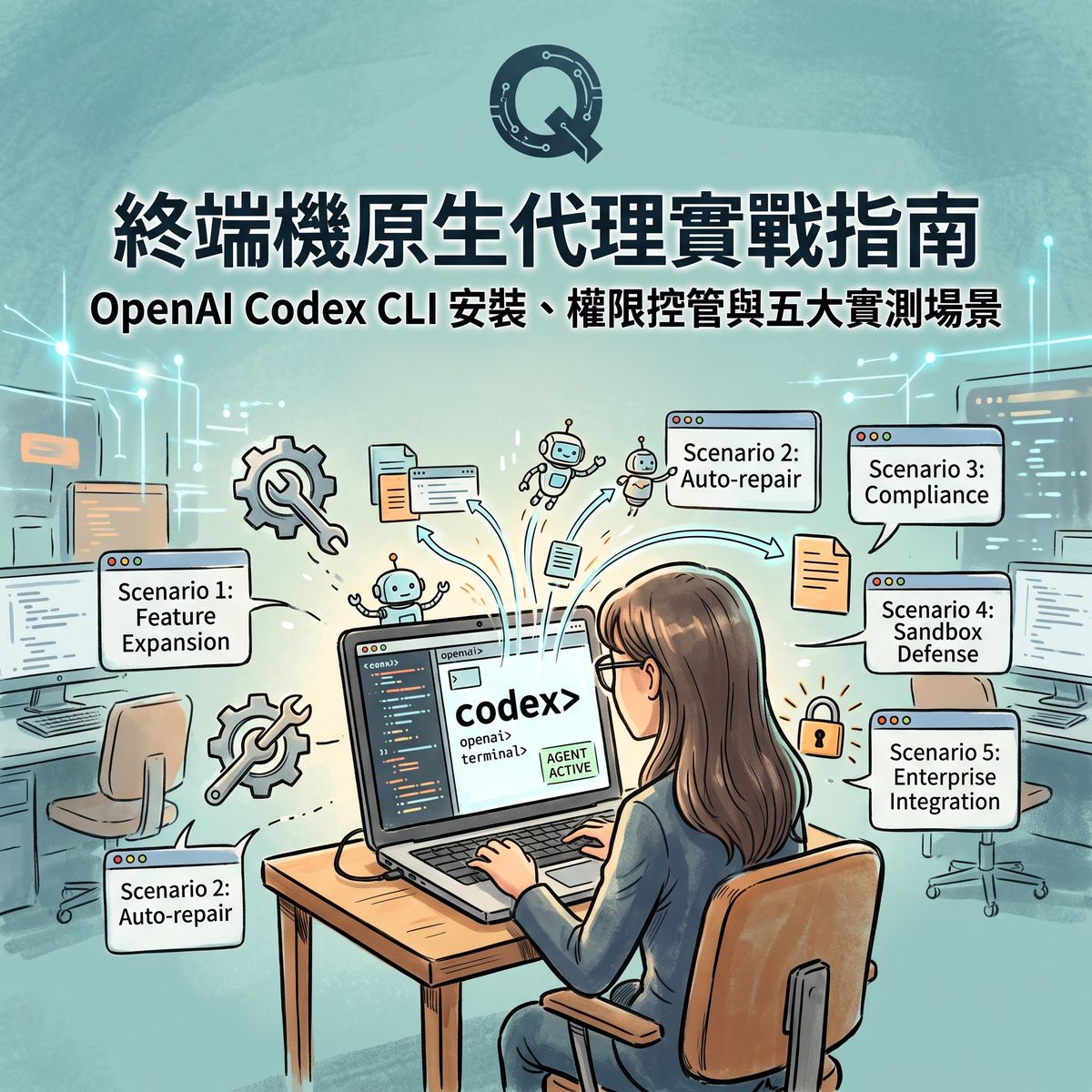 OpenAI Codex CLI 宣布開源，終端機原生代理實戰安裝、權限控管與五大實測場景