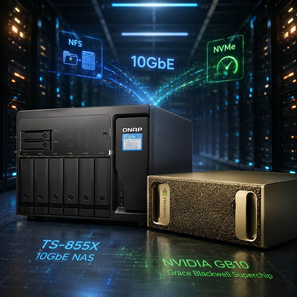 GB10 上的模型權重該放 SSD 還是 NAS？儲存路徑測試大作戰