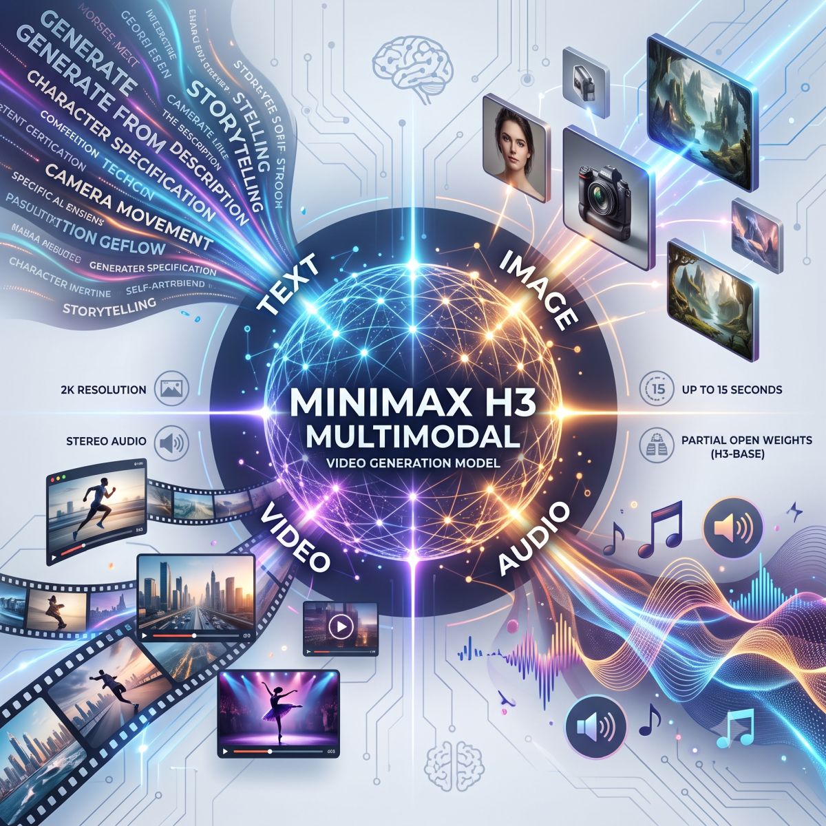 MiniMax H3開放權重影片模型登場　支援多模態素材與原生立體聲