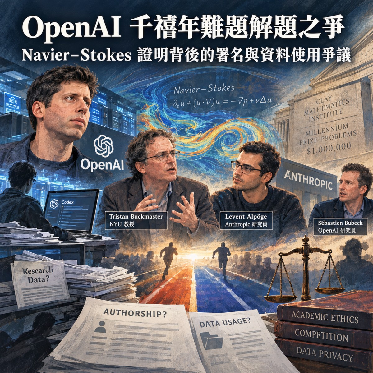OpenAI 千禧年難題解題掀波：Navier–Stokes 證明引爆時序質疑，核心研究員為失言公開致歉