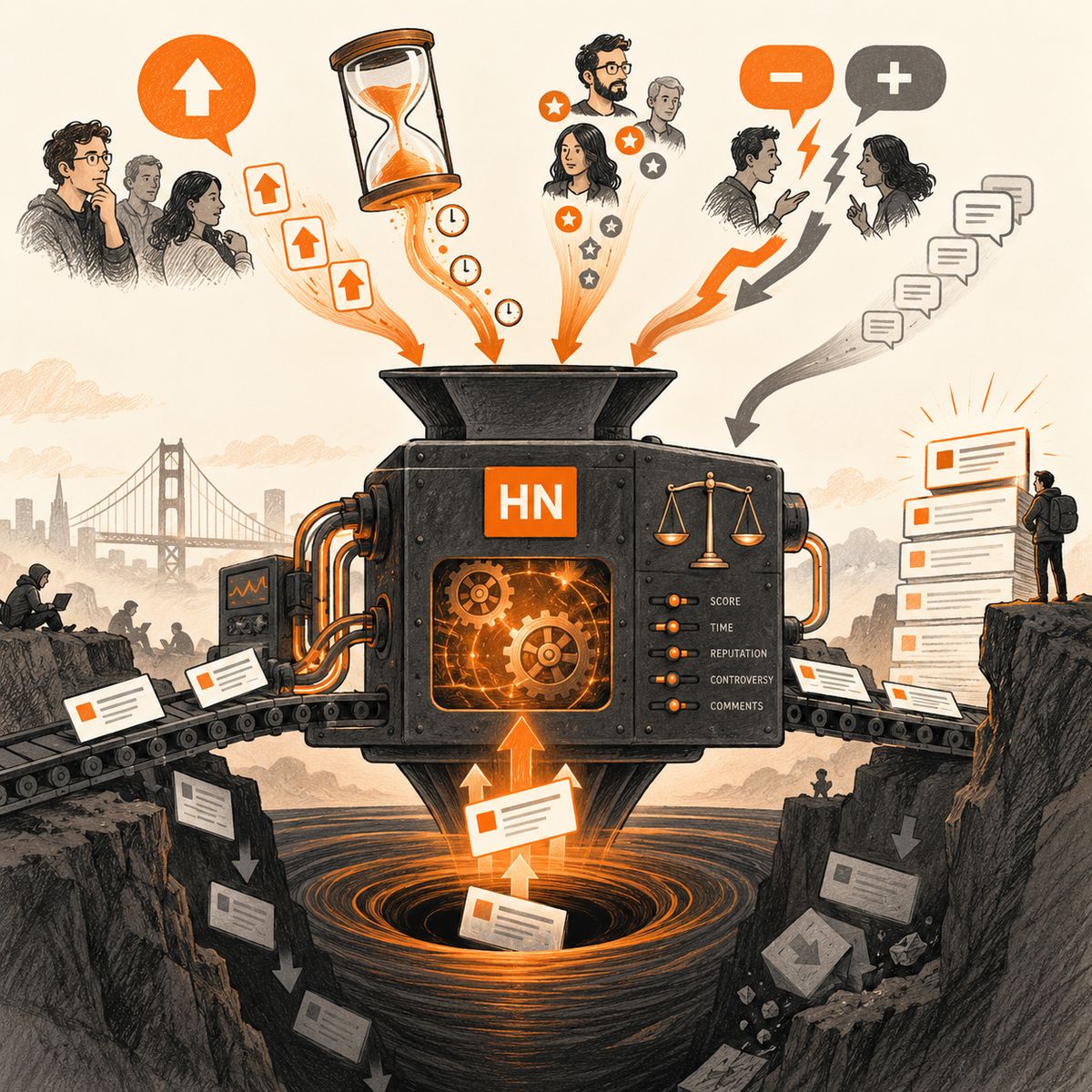 揭開 Hacker News 排名演算法：評分、爭議與懲罰機制解析