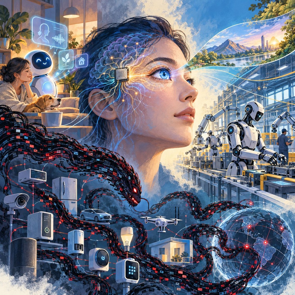 腦機介面突破與 AI 蠕蟲威脅同步來襲，個人 AI 助理與工廠機器人重塑產業樣貌｜產業精選 10.14