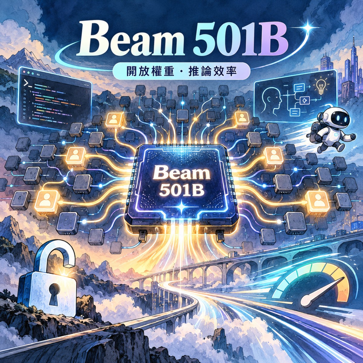 Reflection 發表開放權重模型 Beam，501B MoE 主打推論效率