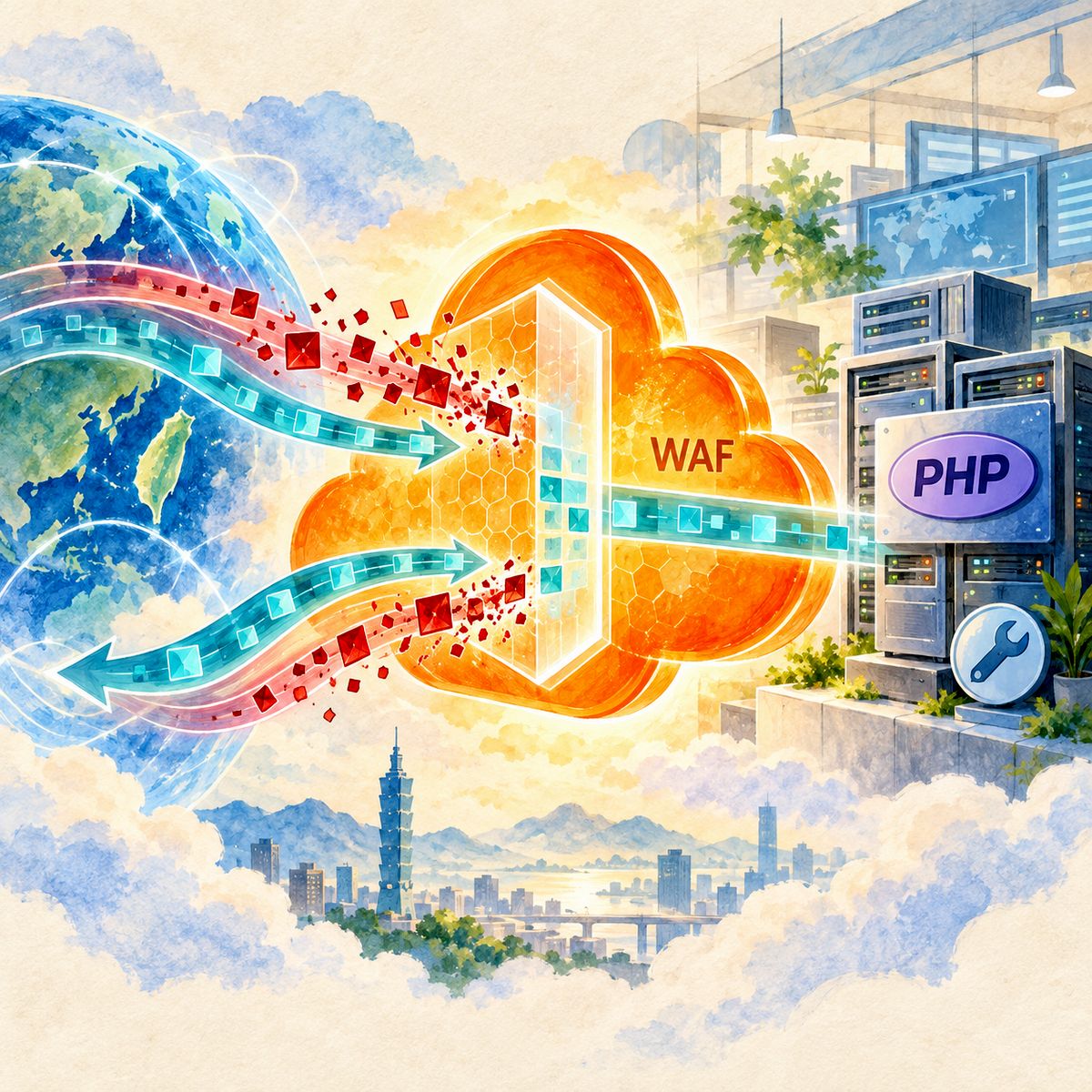 PHP2Shell 修補空窗期怎麼擋？Cloudflare 免費 WAF 導入請求與回應聯合偵測，六大邊緣防護措施與限制總整理
