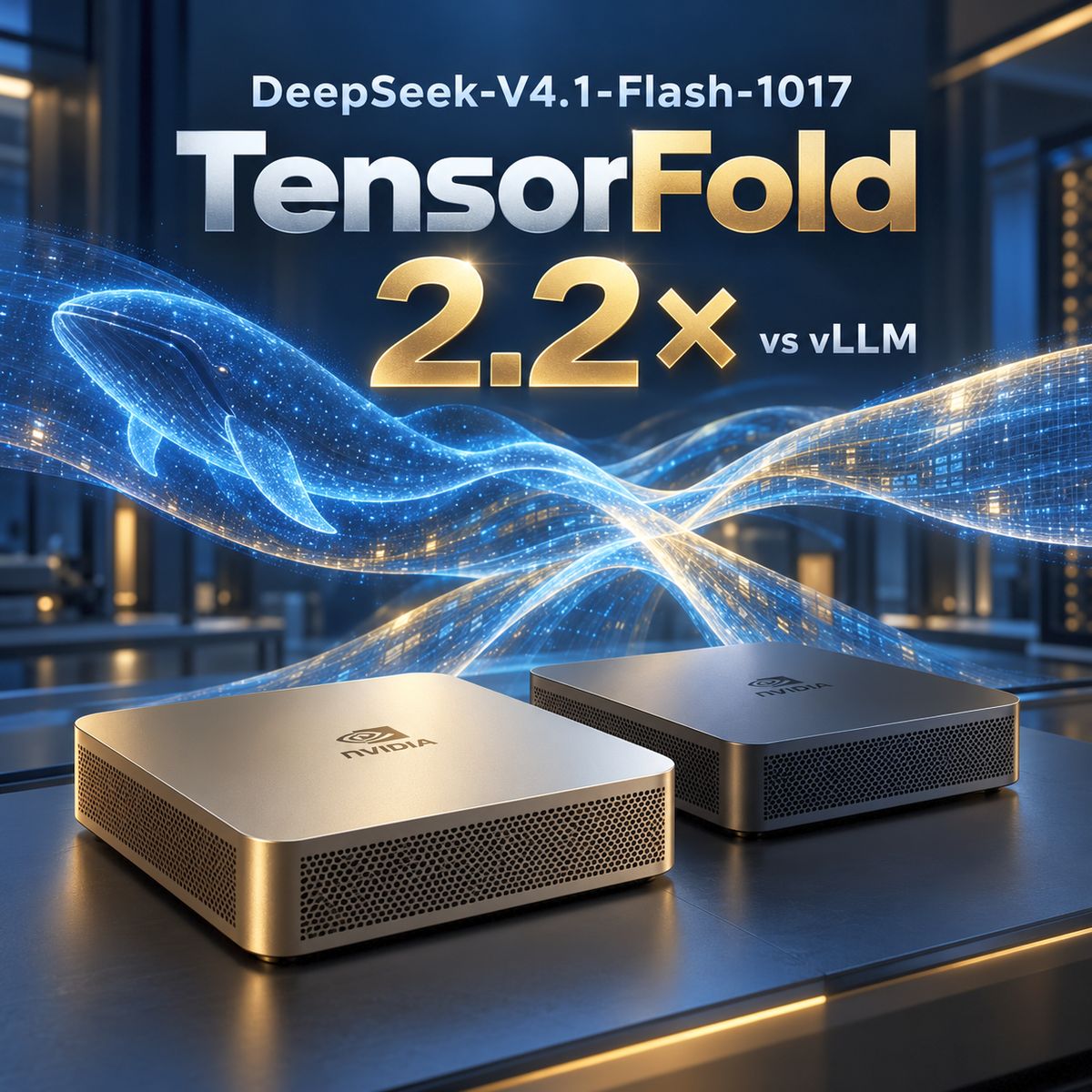 實測 DeepSeek-V4.1-Flash-1017 雙機 DGX Spark（一）：TensorFold 比 vLLM 快 2.2 倍