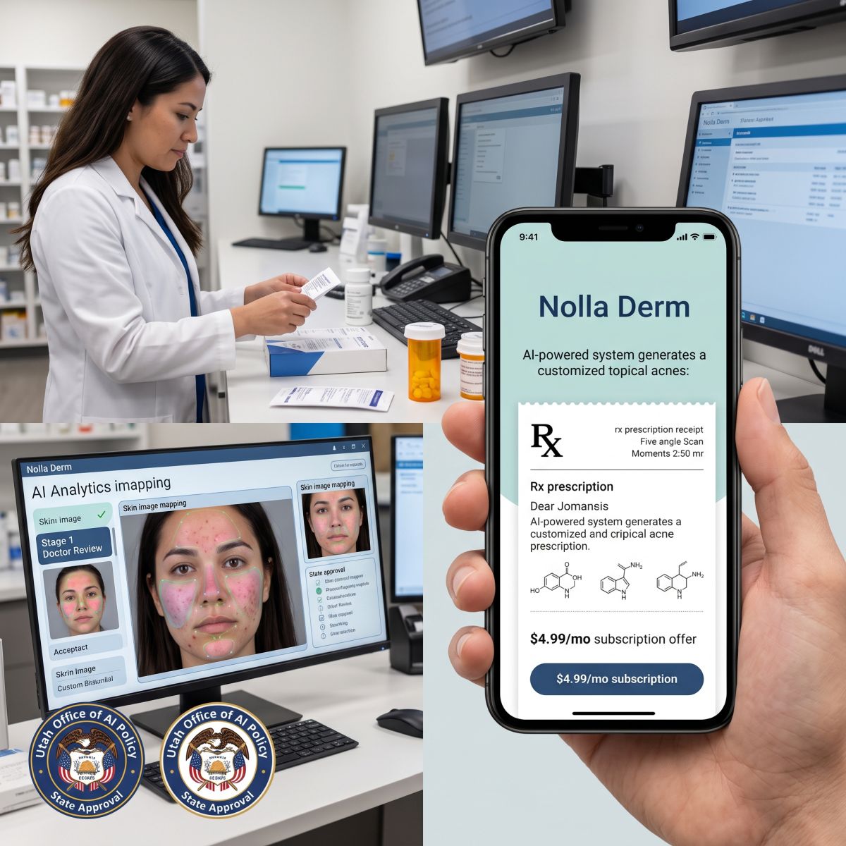 AI 也能開青春痘處方？美國猶他州核准 Nolla Health 試辦