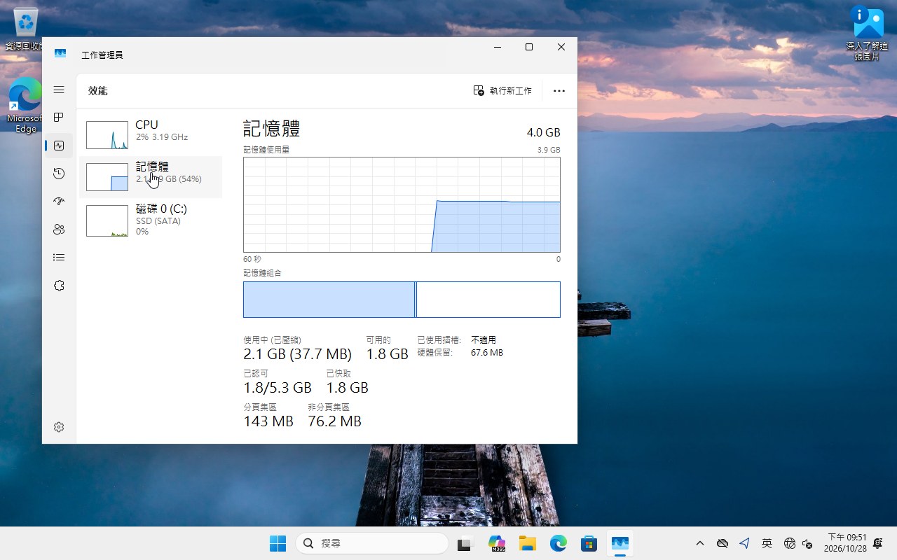 原版閒置記憶體