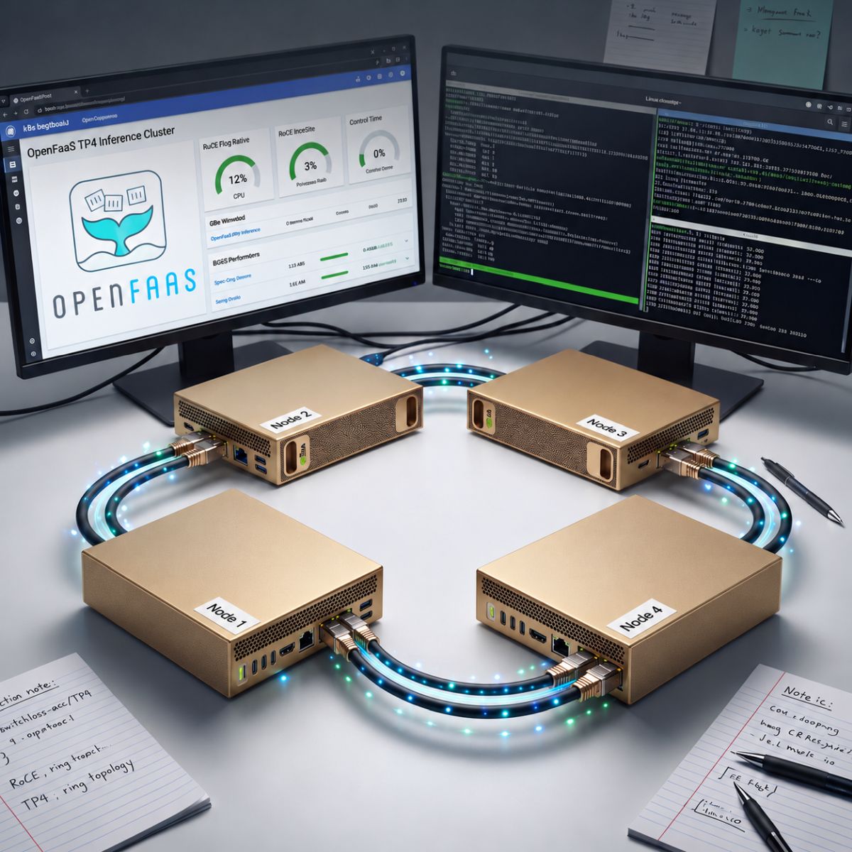 OpenFaaS 為何買下四台 DGX Spark？從資料控制到無交換器叢集的地端 AI 實戰