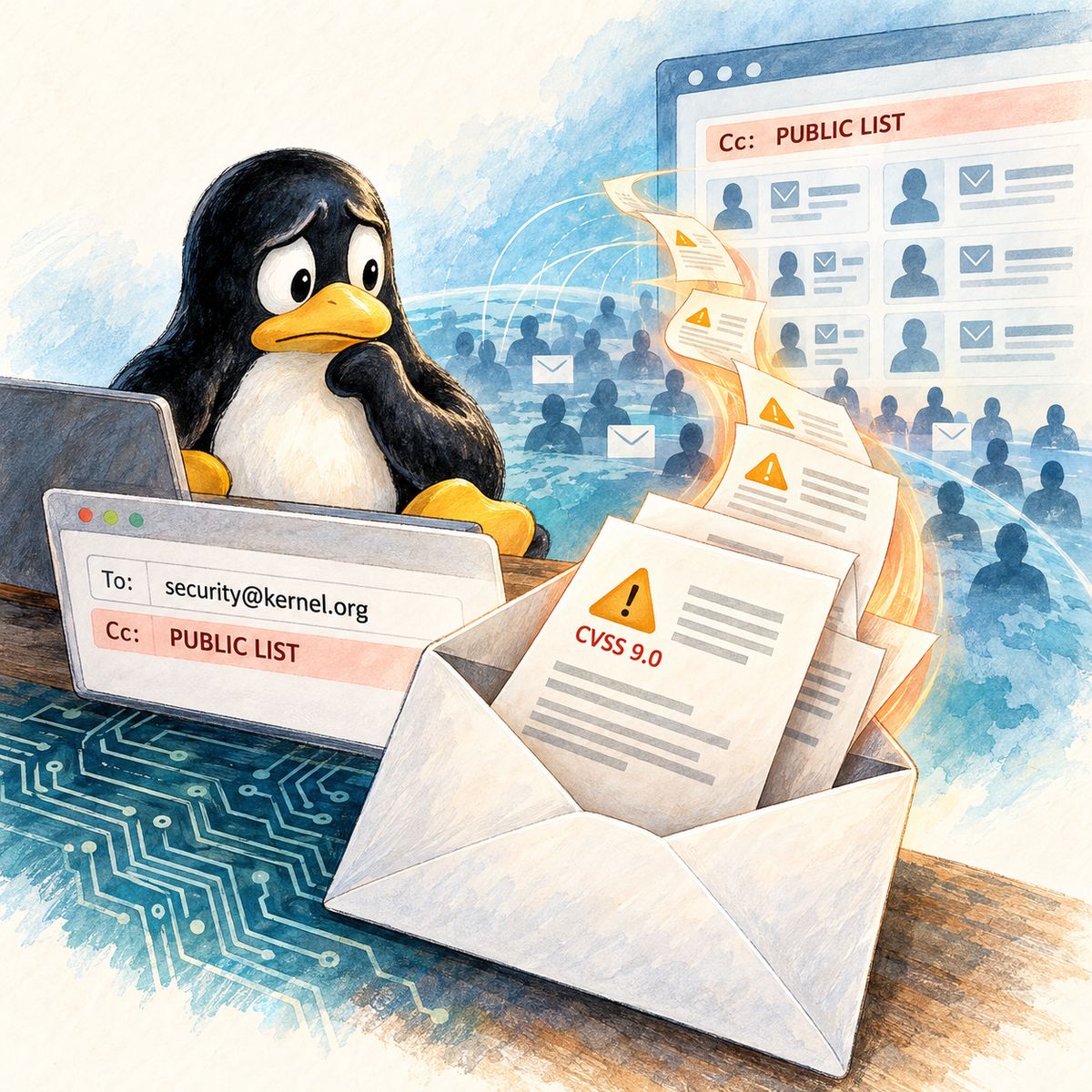 ZDI 疑因作業疏失將未修補 Linux 核心漏洞報告誤寄公開郵件清單，最高 CVSS 達 9.0，Kernel 修補中